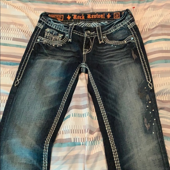 Like New Rock Revival Denim Jeans size 26!! - Picture 3 of 4